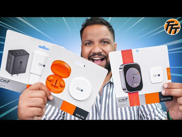 CMF by Nothing Buds Pro, Watch Pro & 65w GaN Charger Unboxing - இது Budget Products-களின் Apple-ஆ?