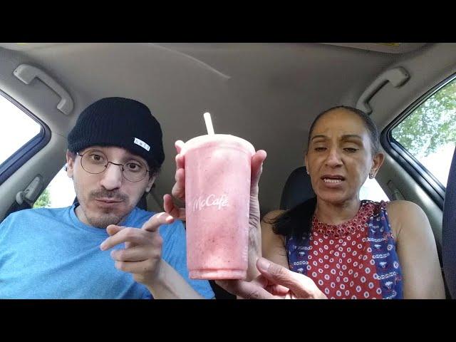 Mcdonald's Strawberry Banana Smoothie Fast Food Review