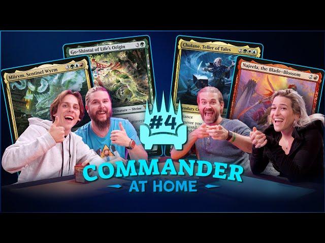 Commander at Home #4 -  Chulane vs Najeela vs Go-Shintai vs Miirym with Kyle Hill and Jacob Bertrand