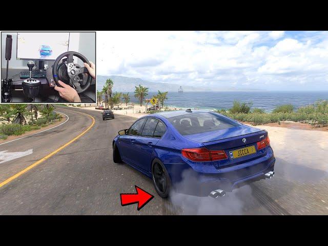 BMW M5 F90 Drift Build - Forza Horizon 5 | Steering Wheel + Shifter Gameplay