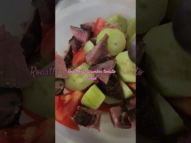 roast beef tomato cucumber salad