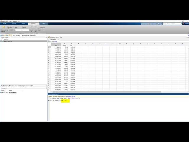 Importing and Exporting Excel Files in MATLAB