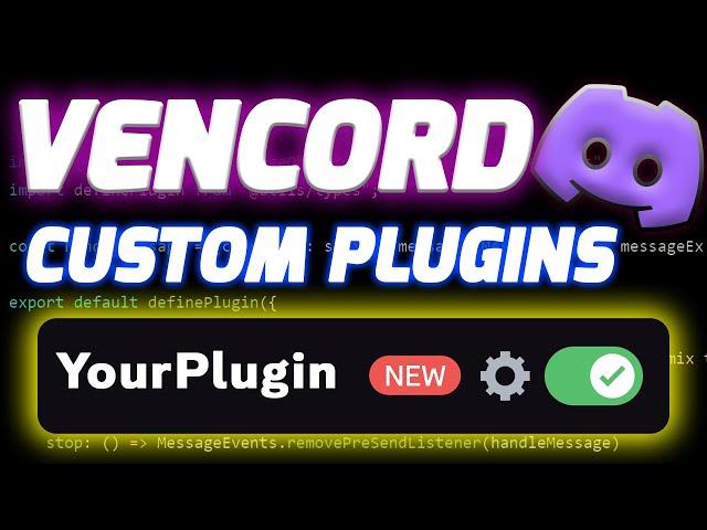 How to Install Custom Plugins in Vencord