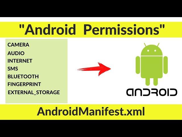 How to Add Android Permissions in AndroidManifest.xml File in Android Studio