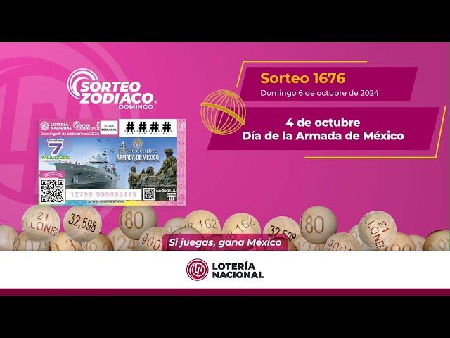 SORTEO ZODÍACO No. 1676: Celebrando el Día de la Armada de México 