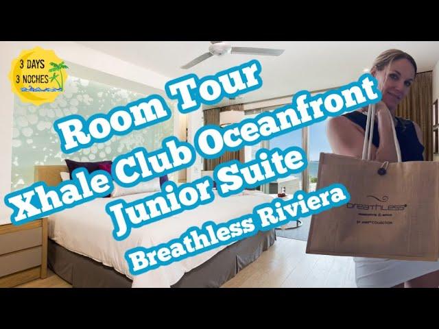 Xhale Club Oceanfront Junior Suite Room Tour | Breathless Riviera Resort and Spa