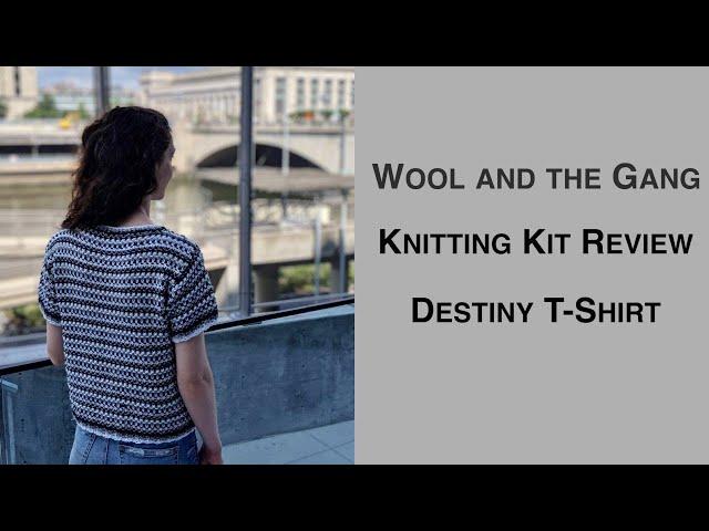 Wool and the Gang Knitting Kit Review | Destiny T-Shirt | Knitting House Square