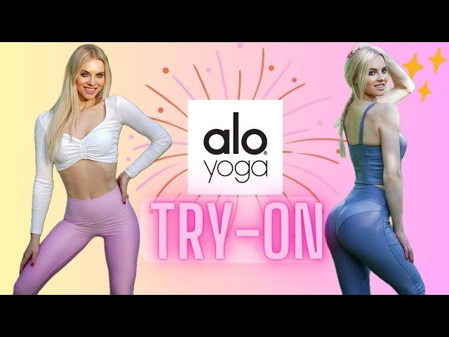 alo yoga Leggings Try-On Haul | See Thru or Gym Approved?