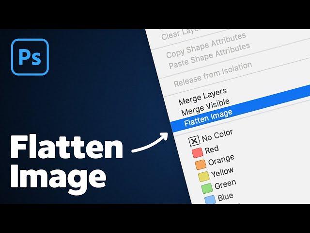 How to Flatten Image in Photoshop