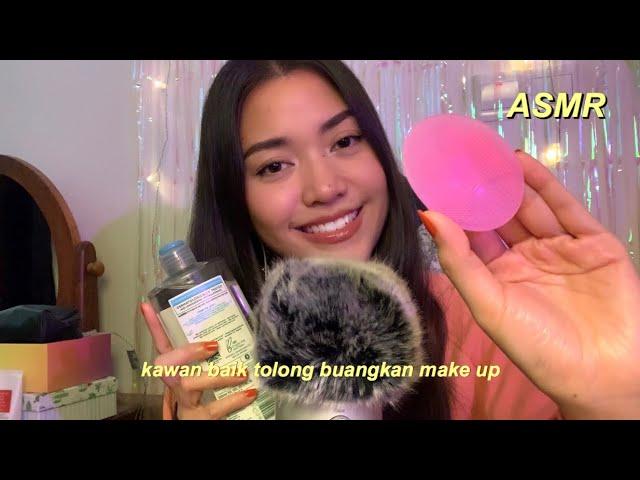 ASMR ⟡ a gentle friend removes your makeup roleplay | personal attention, layered sound (malaysia)