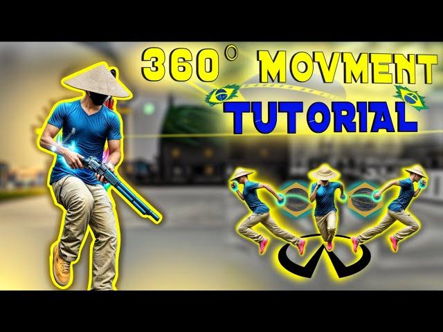 360° Brazilian  Movement Tutorial || Apelapato Movement Tutorial LikeBrazilian Player #freefire