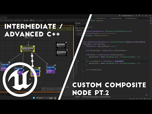 Random Selector PT. 2 | Custom Node Memory |  Unreal Engine 5 Advanced C++ |  Behaviour Tree AI