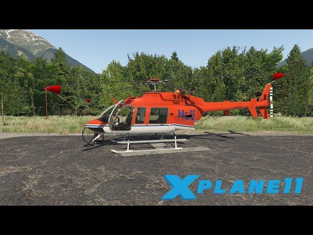 Bell 407 virtual flight in Canada (X-Plane 11)