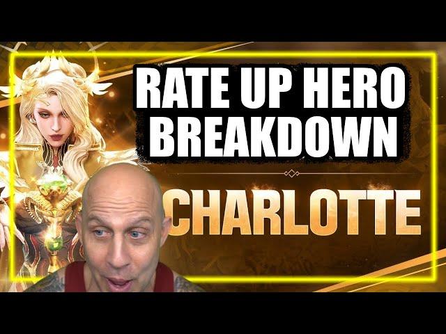 NEW OP rate up hero CHARLOTTE breakdown | King Arthur Legends Rise top tier list legendary code