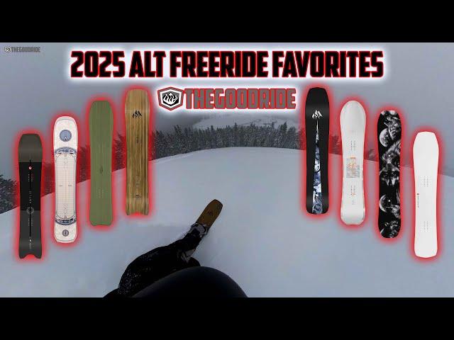 2025 Favorite Alternative Freeride Snowboards - An Honest List of Top Boards After Extensive Testing