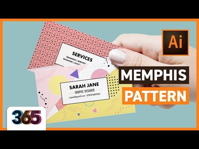  Memphis pattern | Illustrator CC Tutorial #156/365