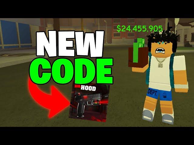 BRAND NEW DA HOOD CODE! (NEW UPDATE)