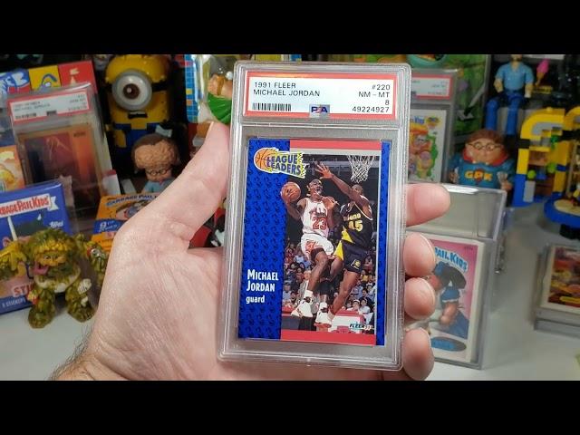 1991 Fleer Michael Jordan #220 PSA 8 League Leaders