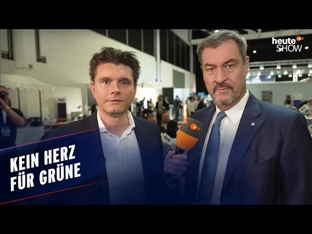 CSU  GRÜNE: Kann Lutz van der Horst die Parteien zusammenbringen? | heute-show vom 18.10.2024