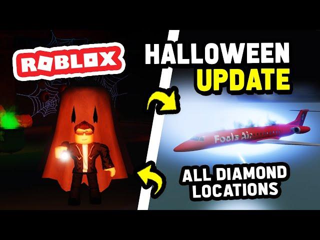 HALLOWEEN UPDATE in Cabin Crew Simulator (Roblox) - All Dark Diamond Locations