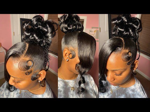 SlayMas : 90’s Pin Up Curl Style With Fishtail Braid