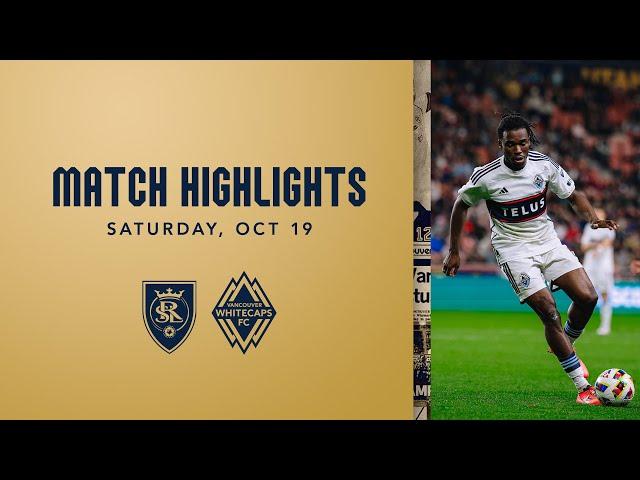 HIGHLIGHTS: Real Salt Lake vs. Vancouver Whitecaps FC | October 19, 2024