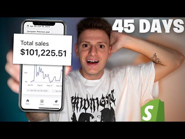 $0-$100,000 In 45 Days Dropshipping With NO MONEY (Step-By-Step)