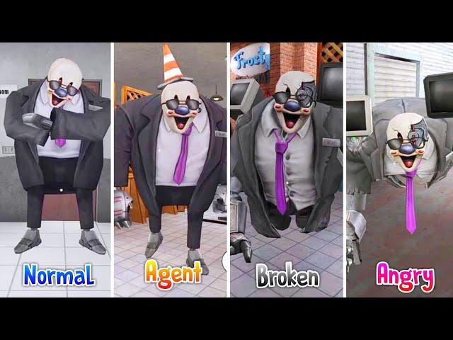 All Types Of Boris Normal, Agent, Broken & Angry In Ice Scream 4 Vs Ice Scream 8 Final Chapter