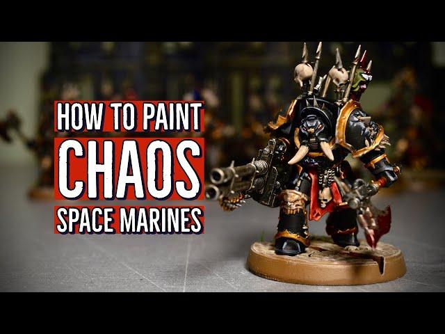 Как покрасить Космодесант Хаоса — SPEED PAINTING CHAOS SPACE MARINES WARHAMMER 40000