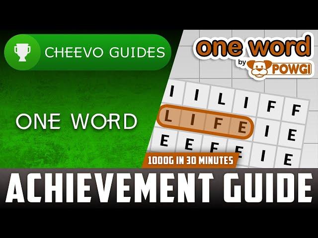 One Word By POWGI - Achievement / Trophy Guide (Xbox) **1000G IN 30 MINUTES**