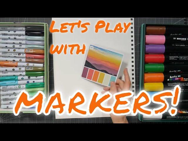 Let's Play with Markers! Look at all these sizes & kinds!