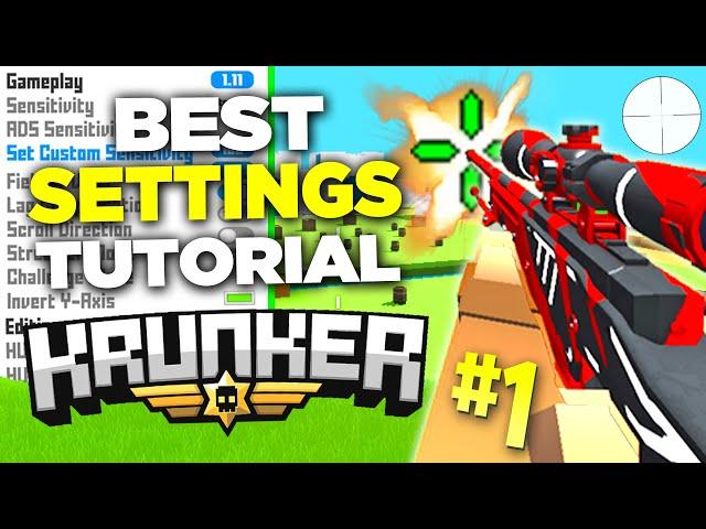 BEST SETTINGS for Krunker.io (PRO Custom Crosshair, Scope and MORE)