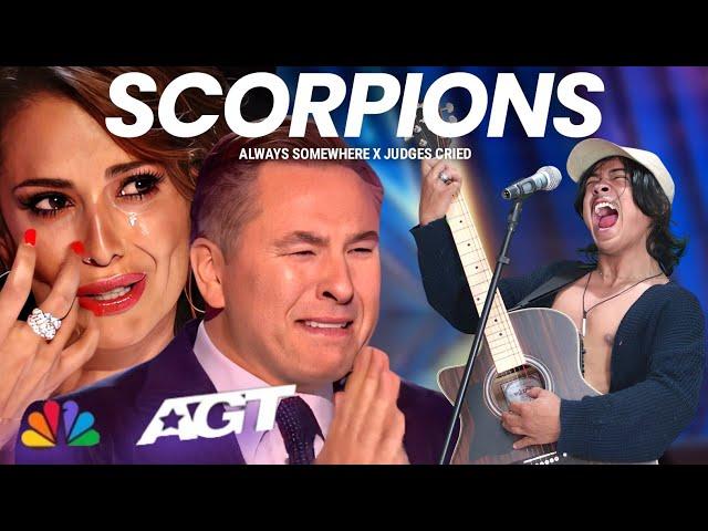 All the judges cried | when they heard Scorpions Song with the most amazing voice in America Stage!