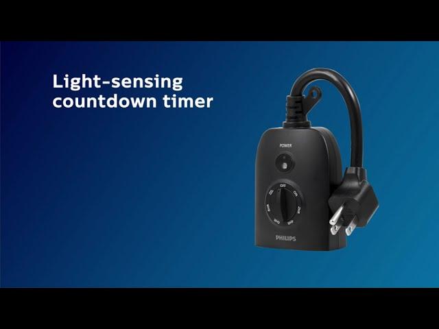 JDT3322DO/37: Philips 2-Outlet Outdoor Countdown Timer - Operation