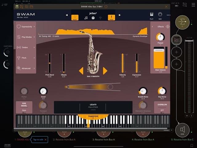 Yamaha YDS-150 | SWAM Alto Sax (iPad)