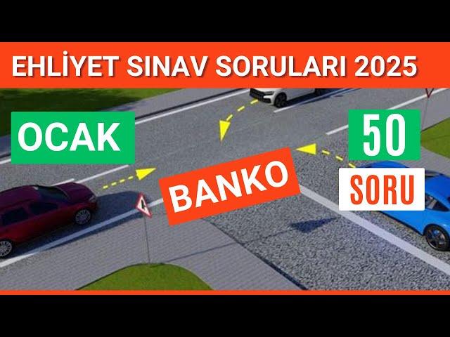 Ehliyet Sınav Soruları 2025 | Ocak Çıkmış MEB Ehliyet Sorularını Çöz