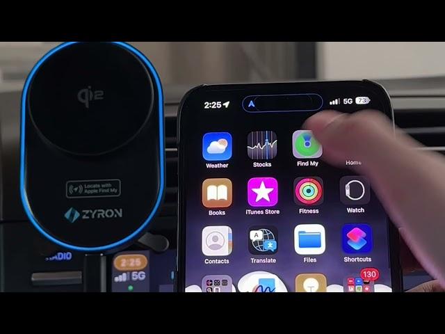 Zyron 15W Qi2 MagSafe Wireless Car Charger with Apple Find My | Unboxing and Demo