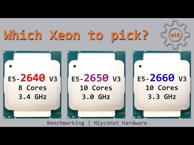  Testing Xeon E5-2660 V3 | E5-2650 V3 | E5-2640 V3 in games and working tasks