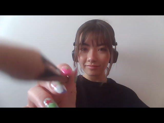 ASMR camera scratching with a pencil 