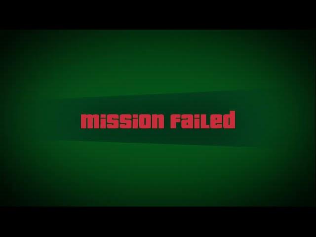 Gta Grand Theft Auto Mission Failed Green Screen Effect Motion Graphics 4K Copyright Free