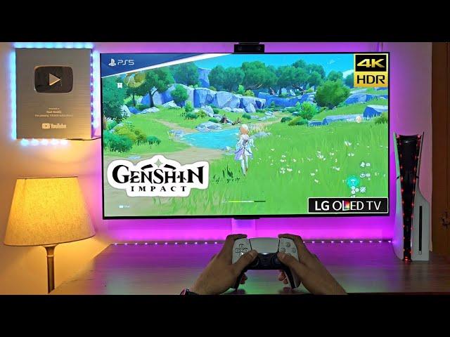 Genshin Impact PS5 Slim (LG OLED C3) 4K HDR 60FPS