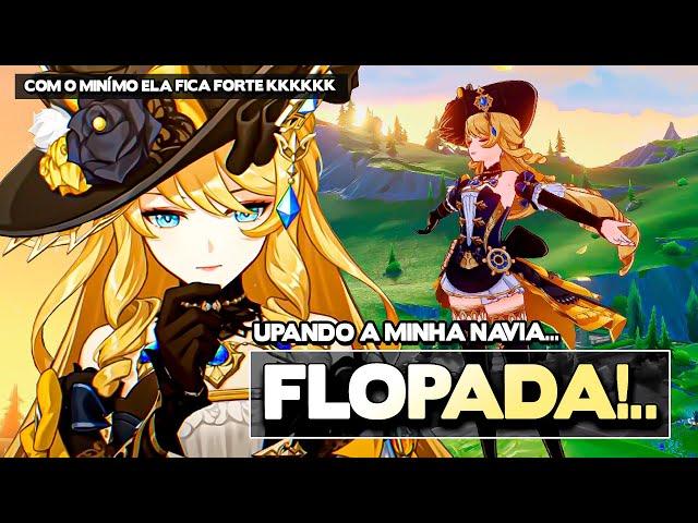 UPEI A NAVIA MAIS FLOPADA DO MUNDO E DESCOBRI QUE COM O MÍNIMO ELA É FORTE... KKKKK (genshin impact)