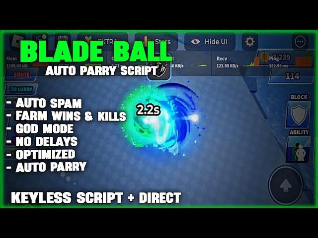 Blade Ball Script : Waver Hub | Auto PARRY | Never Missed + CLOSE SPAM| Solara Support | Mobile & PC