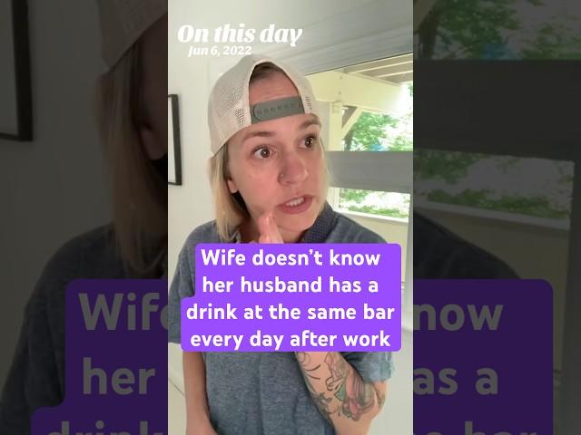 Wife doesn’t know her husband has a drink at the same bar every day after work #bartenderstories