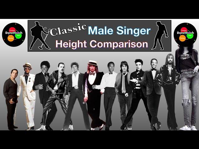 Height Comparison | Classic Male Singers (Pre 1980)