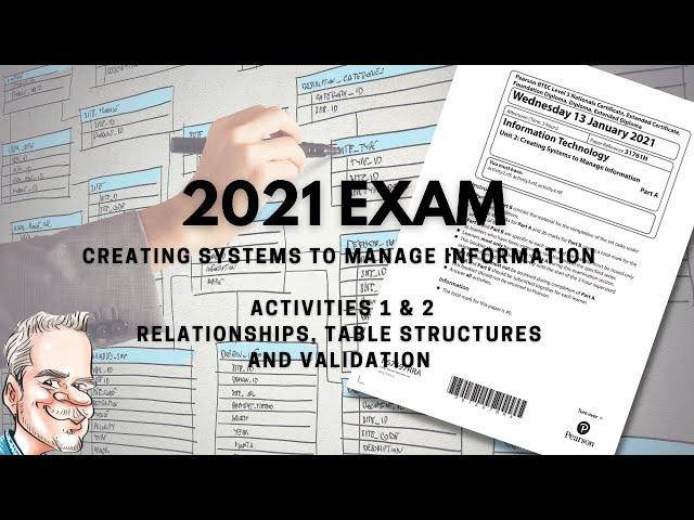 BTEC Level 3 Database 2021 Exam - Part A - Walk through