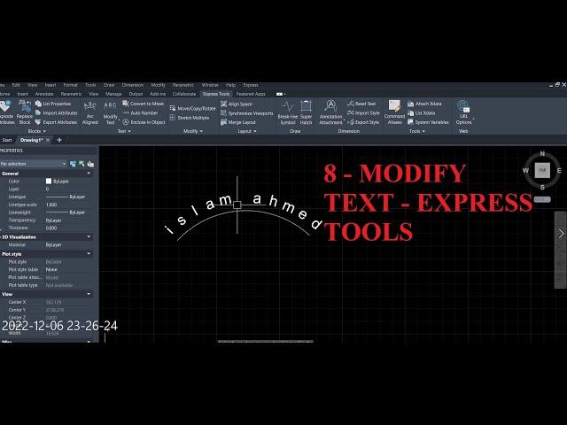 8 - MODIFY TEXT - EXPRESS TOOLS AUTOCAD 2023