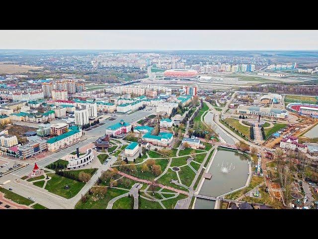 Saransk: Pushkin's park, Soviet square, Ushakov's cathedral | Центр Саранска с дрона