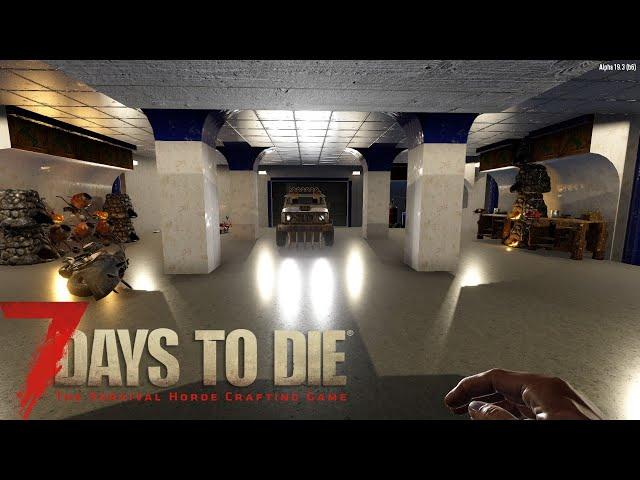 7 Days To Die - Underground Base. Traiding (no commentary) #2