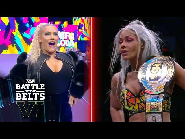 Taya Valkyrie crashed the victory party of Jade Cargill on BOTB | AEW BOTB 6 7/4/23